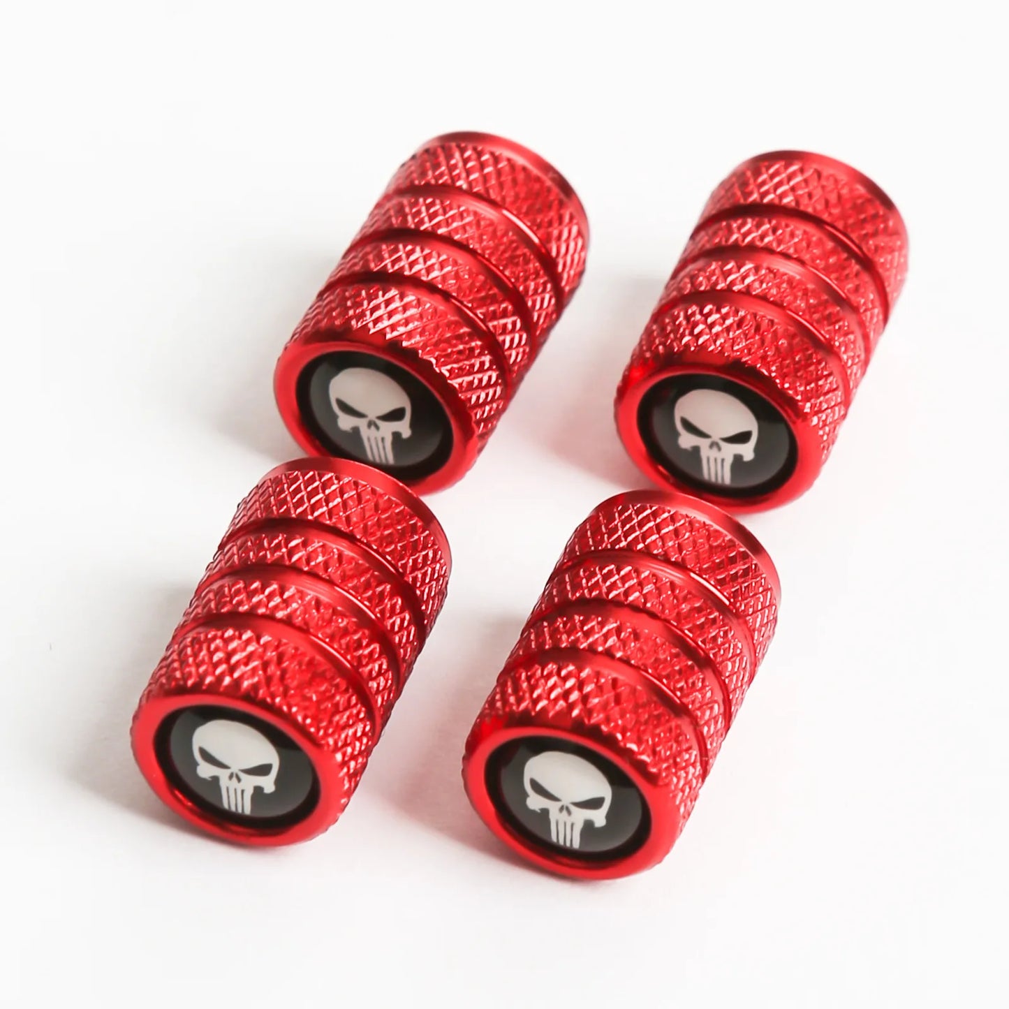 Ventilkappen Set mit Totenkopf-Design