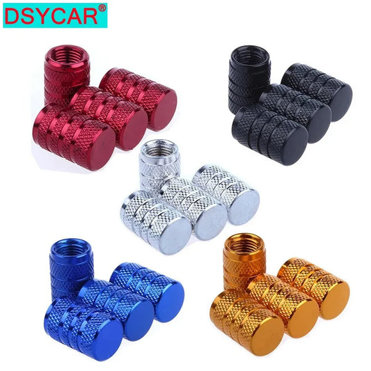 Aluminium Ventilkappen Set Knurling Stil – SwissGlanzGarage Autopflege Schweiz