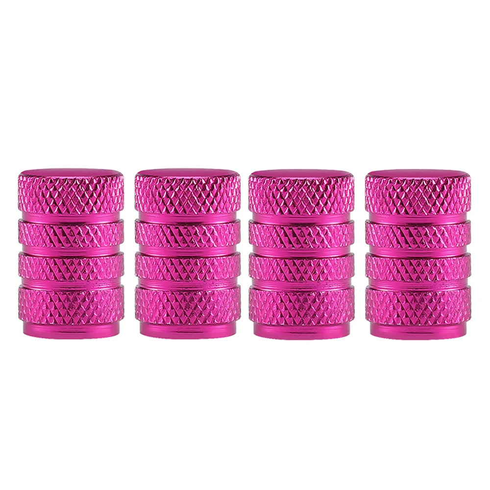 Aluminium Ventilkappen Set Knurling Stil