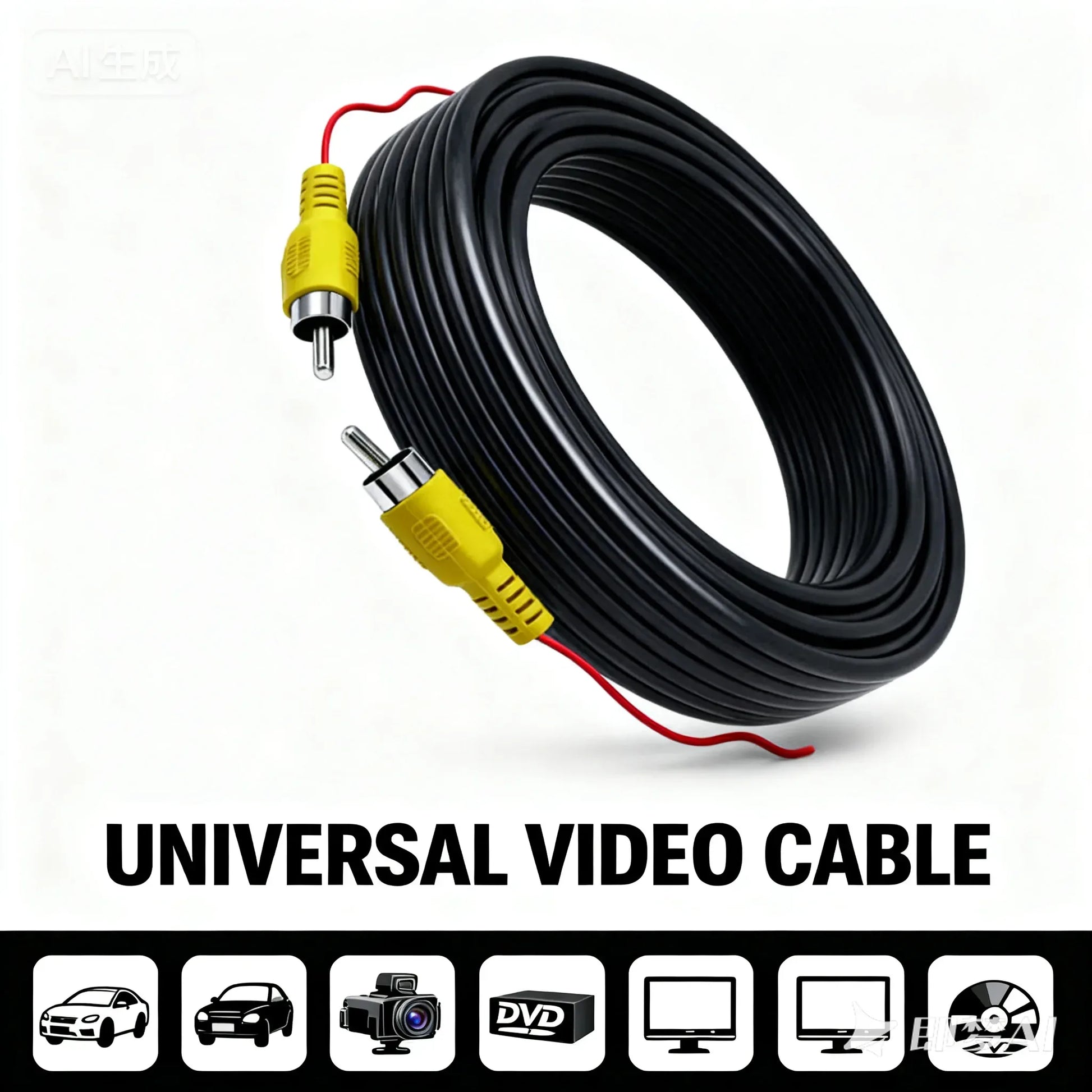 QXNY Auto RCA Video Kabel 6-20m für Kamera – SwissGlanzGarage Autopflege Schweiz