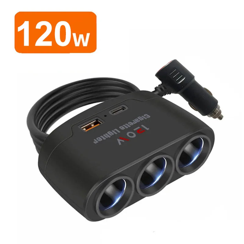 228W 9 in 1 Auto Schnellladeadapter