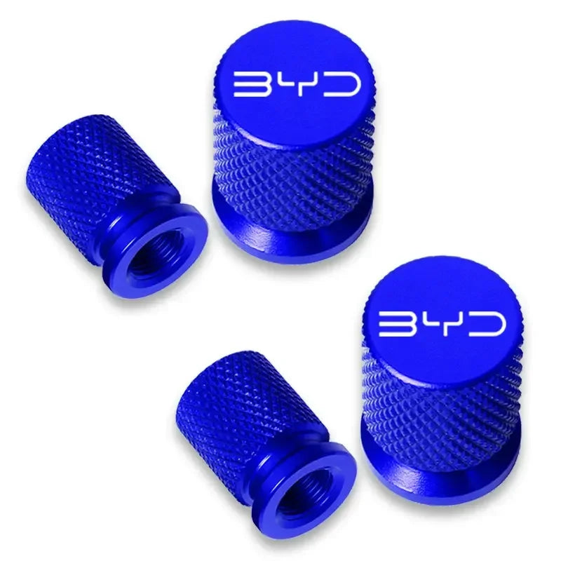 Ventilkappen Set Aluminium Schwarz 2 Stück