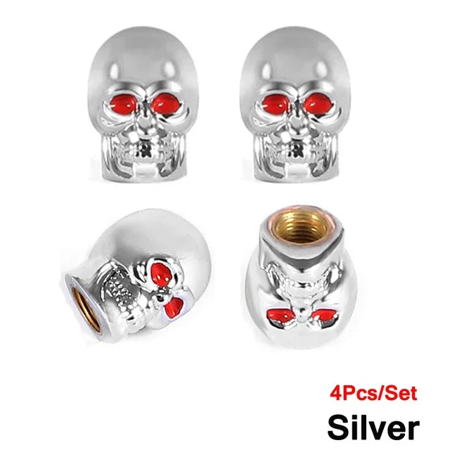 Universal Ventilkappen Skull-Set