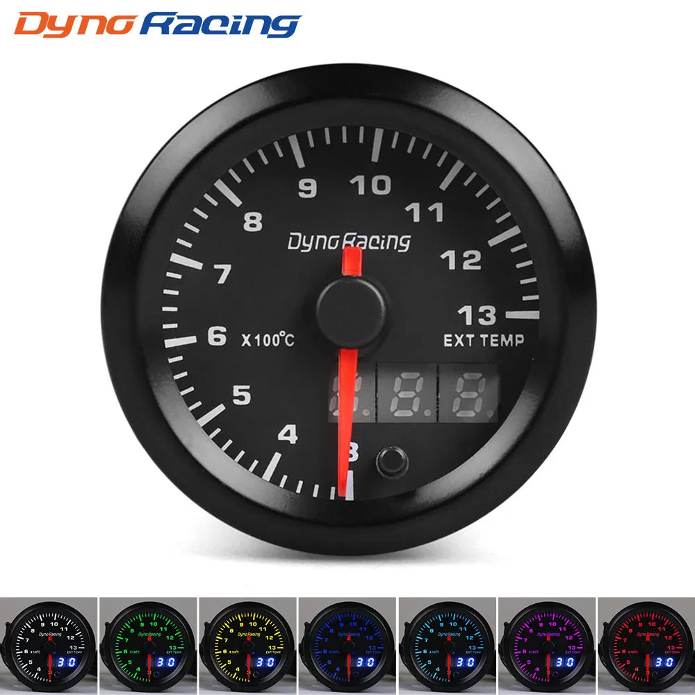 Dynoracing 52mm 7 Farben LED Dual Display