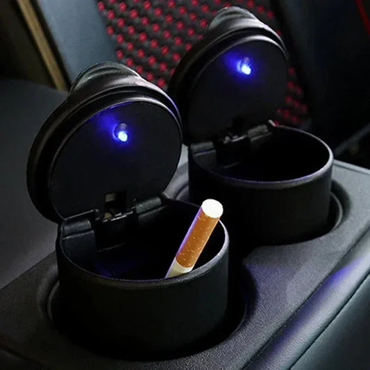 Auto LED Aschenbecher mit Aufbewahrung – SwissGlanzGarage Autopflege Schweiz