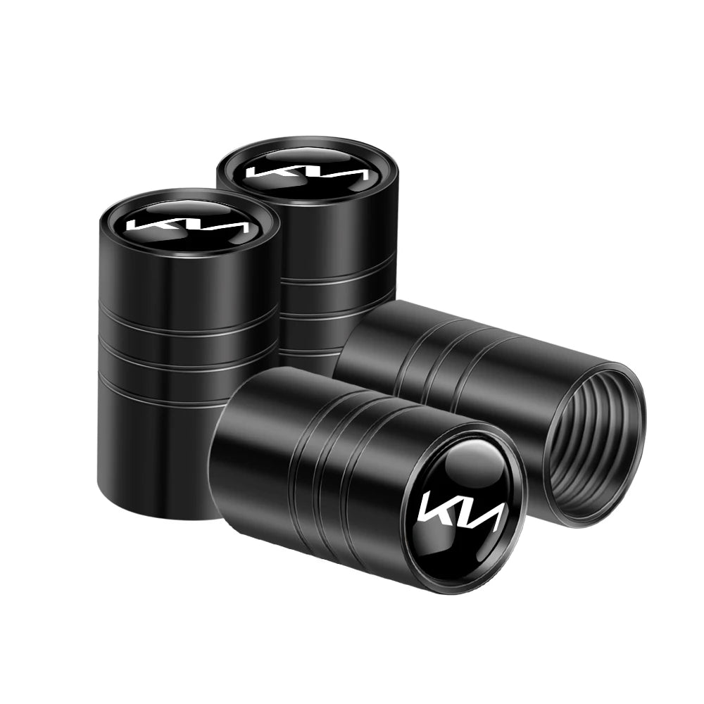 Aluminium Ventilkappen Set für KIA