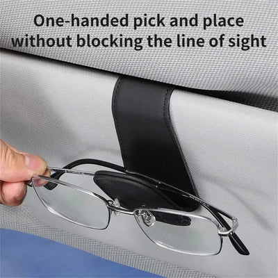 Sonnenblenden Brillenhalter Leder – SwissGlanzGarage Autopflege Schweiz