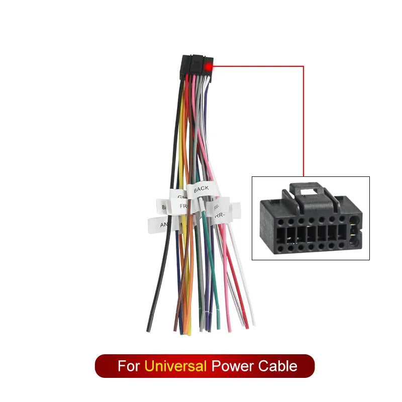 Universal 16 Pin ISO Stromkabel Adapter Set