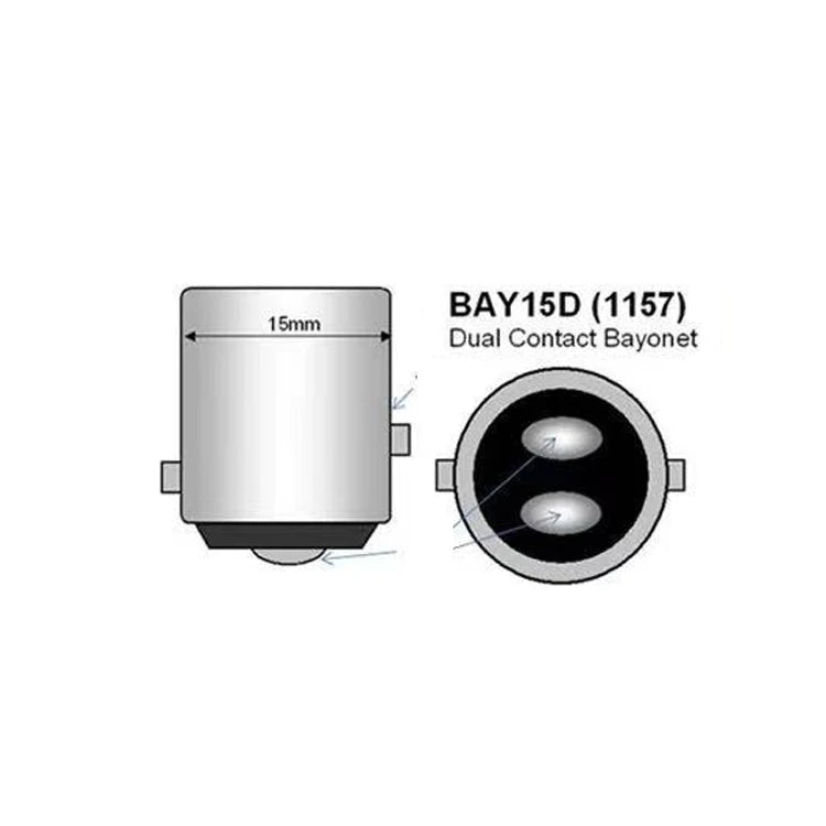 1156/1157 LED Birne P21w Bau15s 2er Set