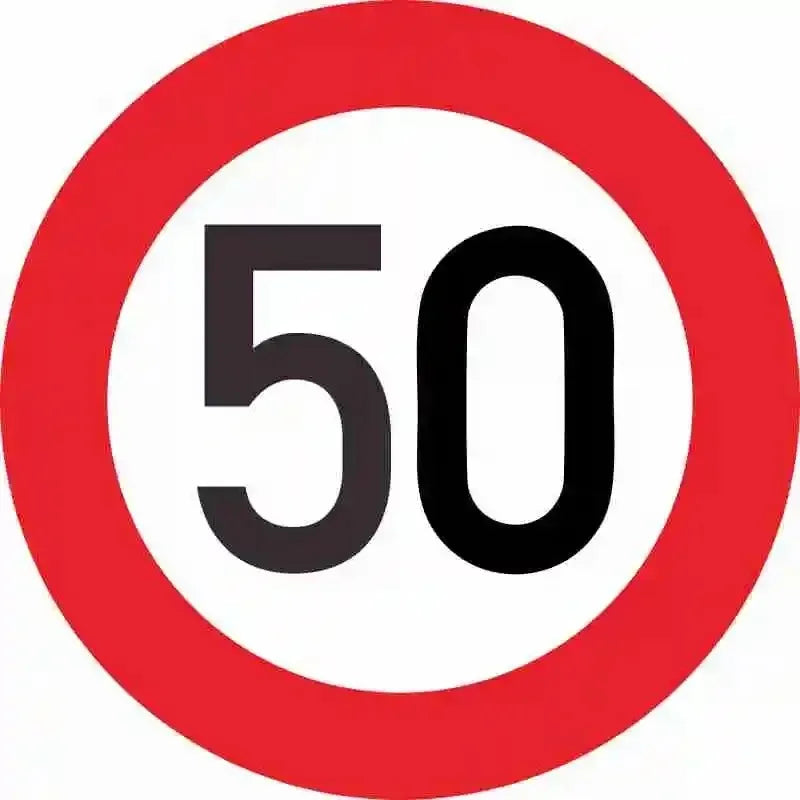 Geschwindigkeitsaufkleber 90 Km/h