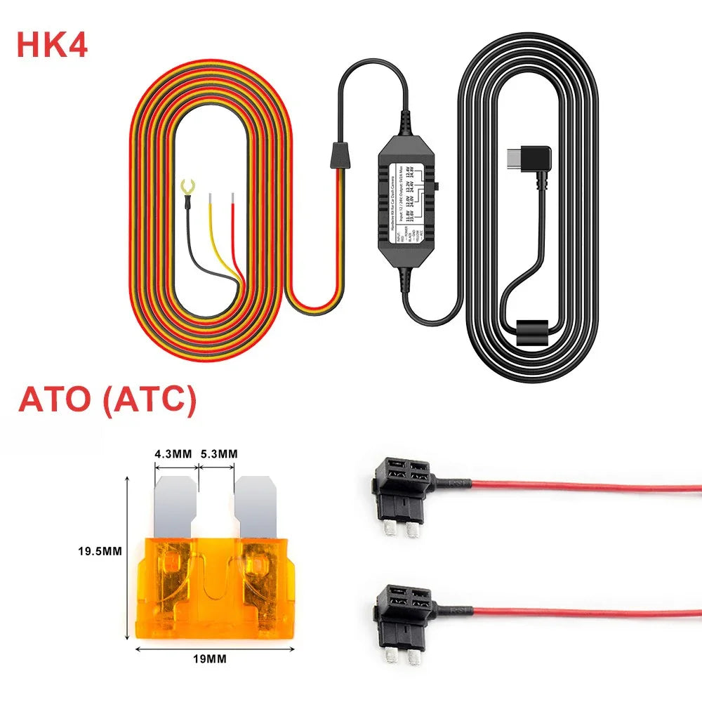 VIOFO Type-C HK4 ACC Hardwire Kabel