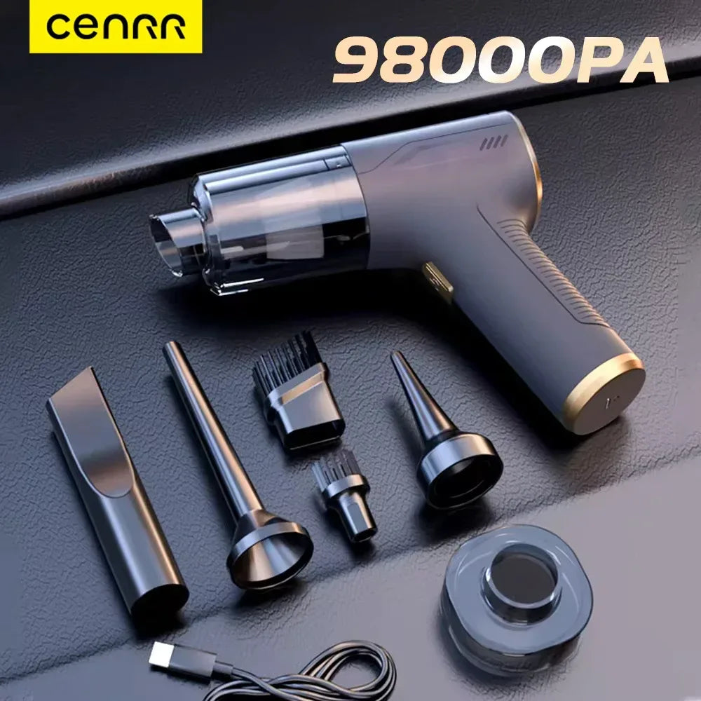CENRR Kabelloser Auto-Staubsauger 98000PA – SwissGlanzGarage Autopflege Schweiz