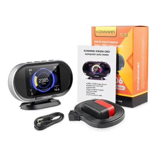 KONNWEI KW206 OBD2 Auto On-Board Computer – SwissGlanzGarage Autopflege Schweiz