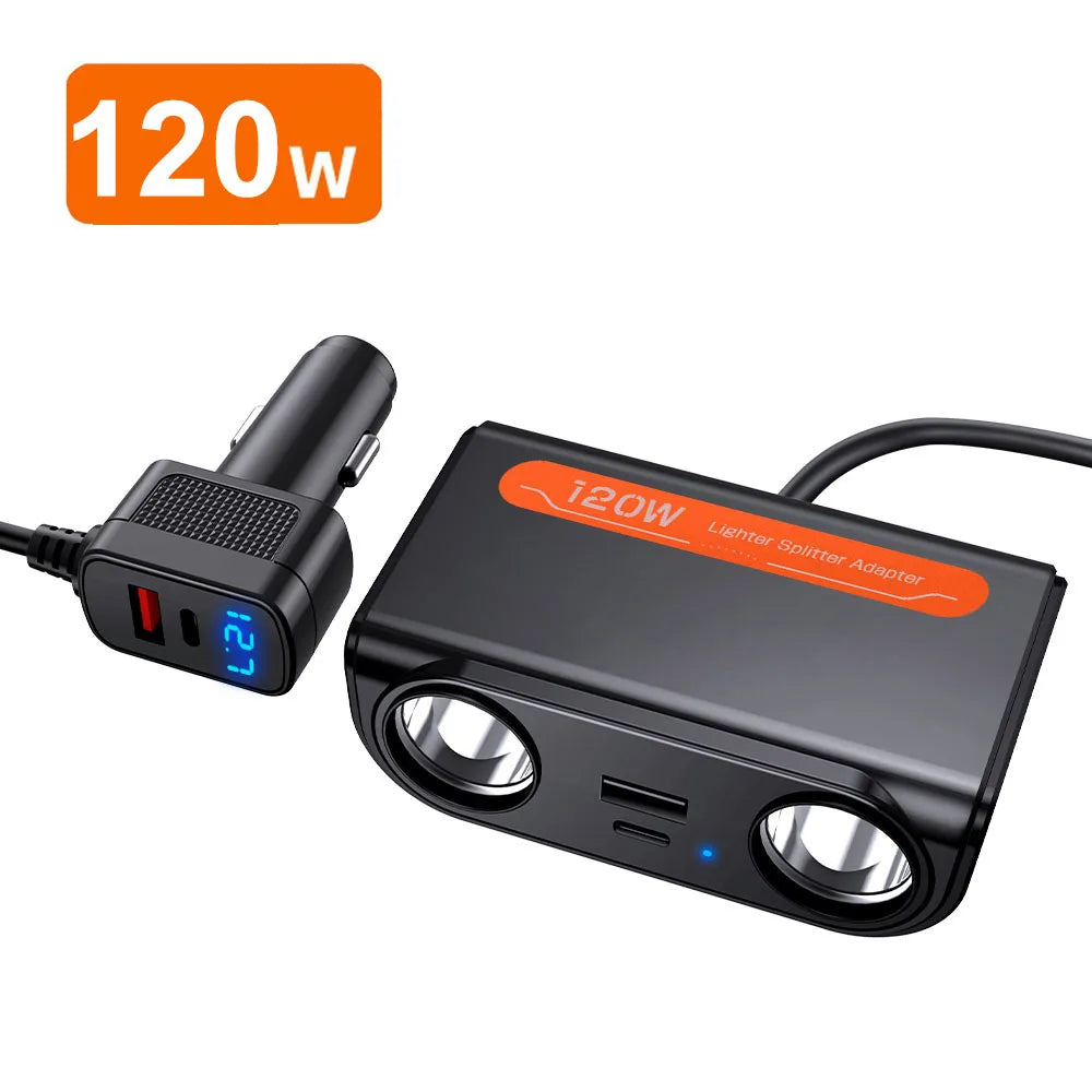 228W 9 in 1 Auto Schnellladeadapter