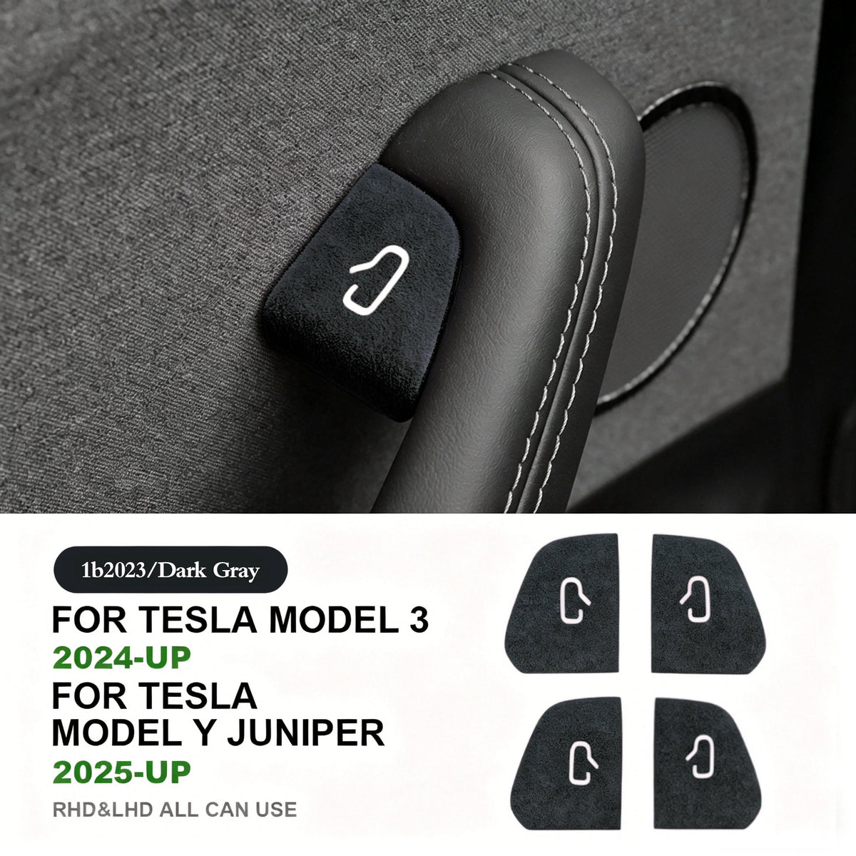 Tesla Model Y 2025 Türschalter Schutzaufkleber