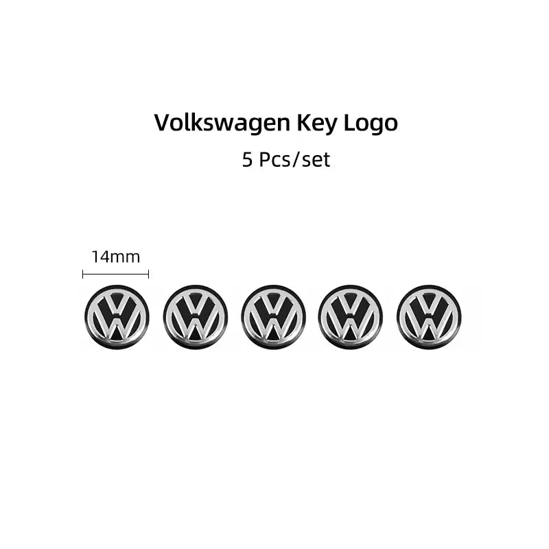 Aluminium-Logo-Aufkleber Set 5/14mm
