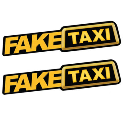 FAKE TAXI Auto Aufkleber Set – SwissGlanzGarage Autopflege Schweiz