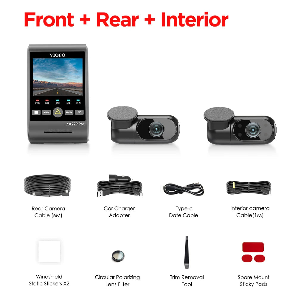 VIOFO A229 PRO 4K HDR Dashcam