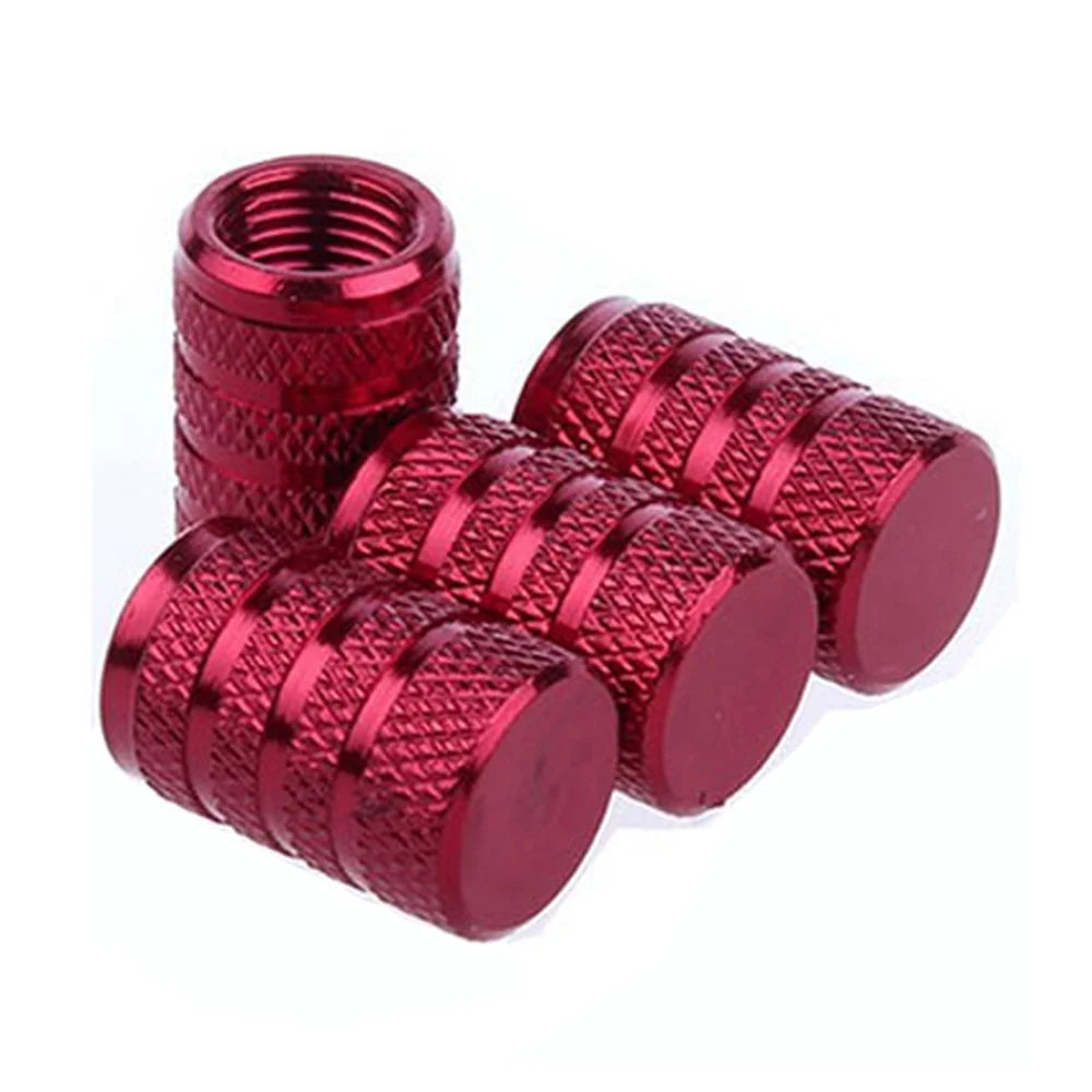Aluminium Ventilkappen Set Knurling Stil