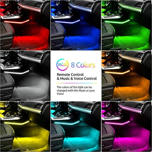 72 LED RGB Fussraumbeleuchtung – SwissGlanzGarage Autopflege Schweiz