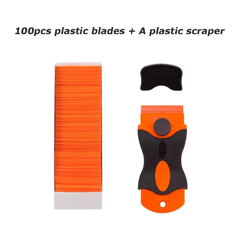 Plastik-Abzieher Set mit 100 Klingen