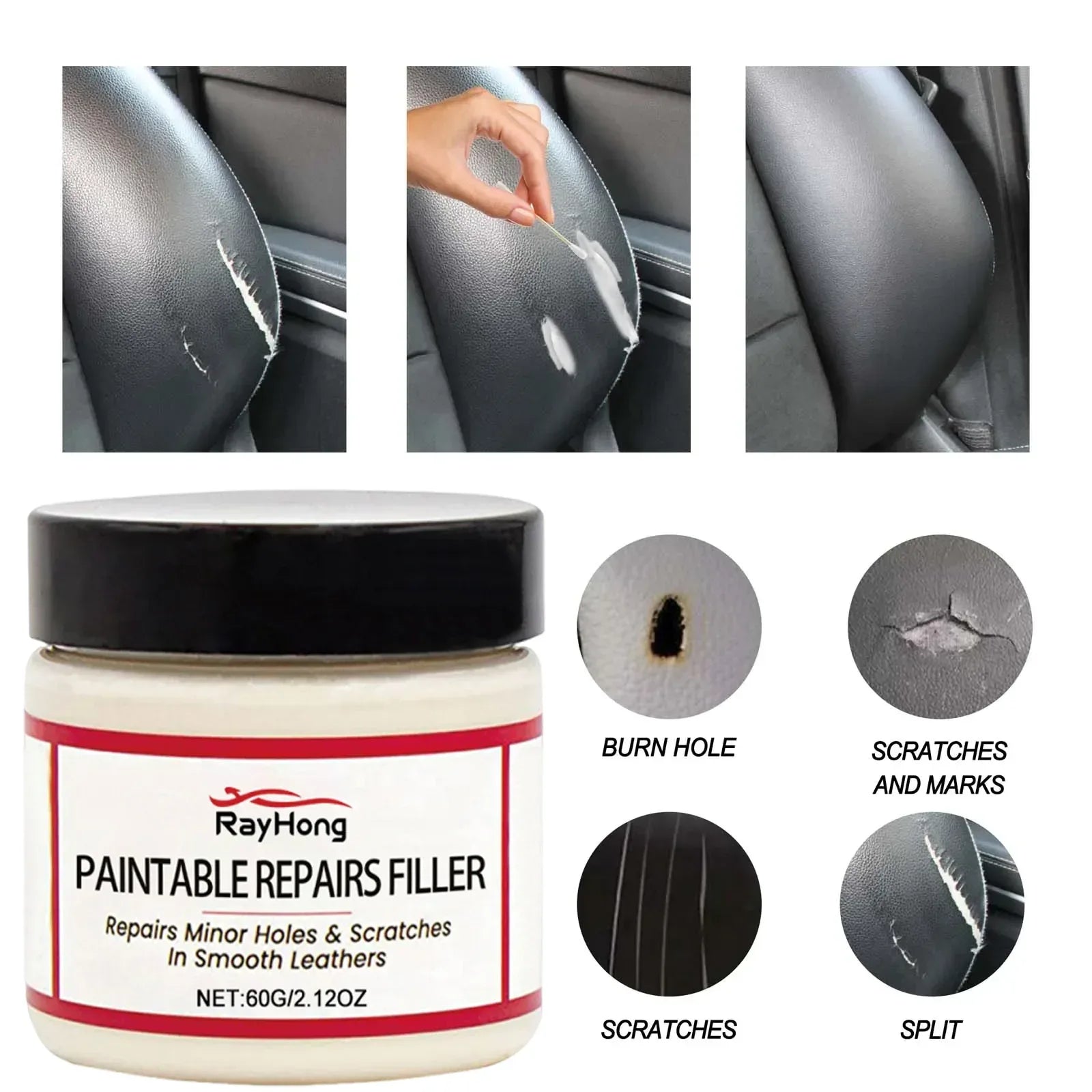 Leder-Restaurierungspaste 60ml – SwissGlanzGarage Autopflege Schweiz