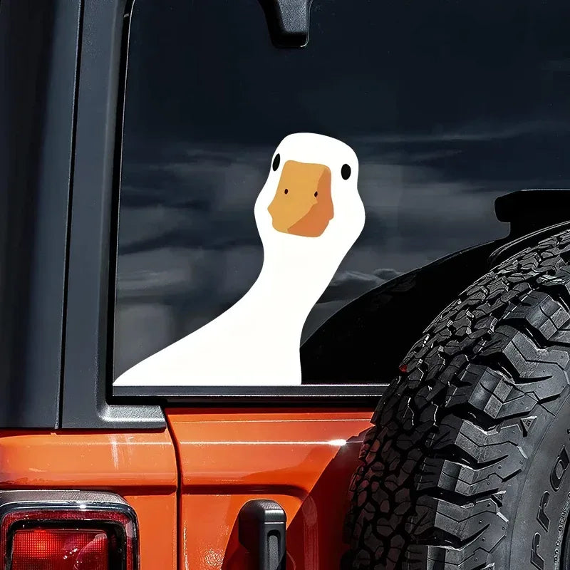 Wetterfester Enten-Aufkleber – SwissGlanzGarage Autopflege Schweiz