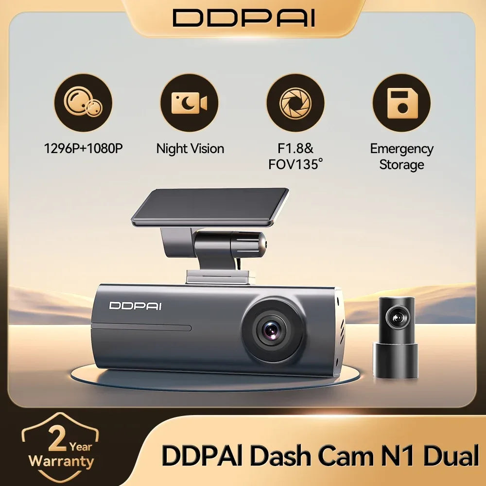 DDPAI Dash Cam N1 Dual 1296P – SwissGlanzGarage Autopflege Schweiz