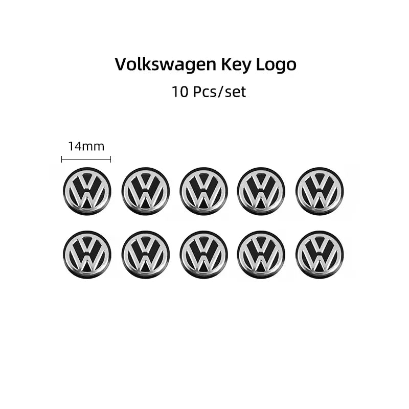 Aluminium-Logo-Aufkleber Set 5/14mm