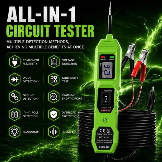 Smart Auto Circuit Tester 823 mit LED-Spannungsanzeige – SwissGlanzGarage Autopflege Schweiz