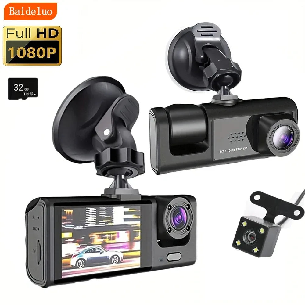 1080P Dashcam mit IR Nachtsicht 3 Kameras – SwissGlanzGarage Autopflege Schweiz
