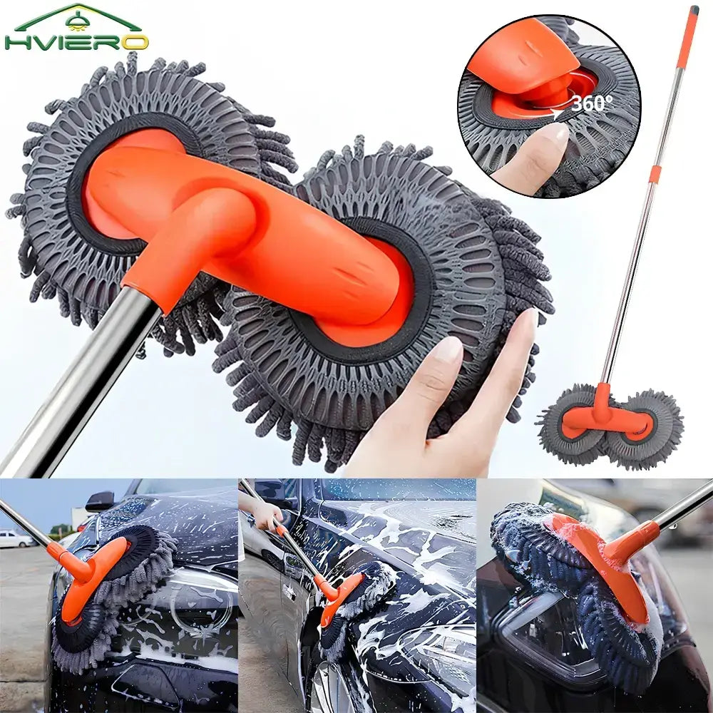 Mikrofaser Waschmop Teleskopstiel 360° – SwissGlanzGarage Autopflege Schweiz