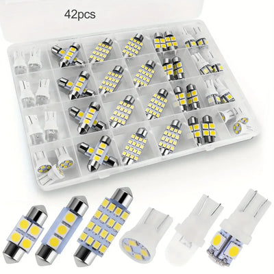 T10 5050 LED Innenraumbeleuchtung Set – SwissGlanzGarage Autopflege Schweiz