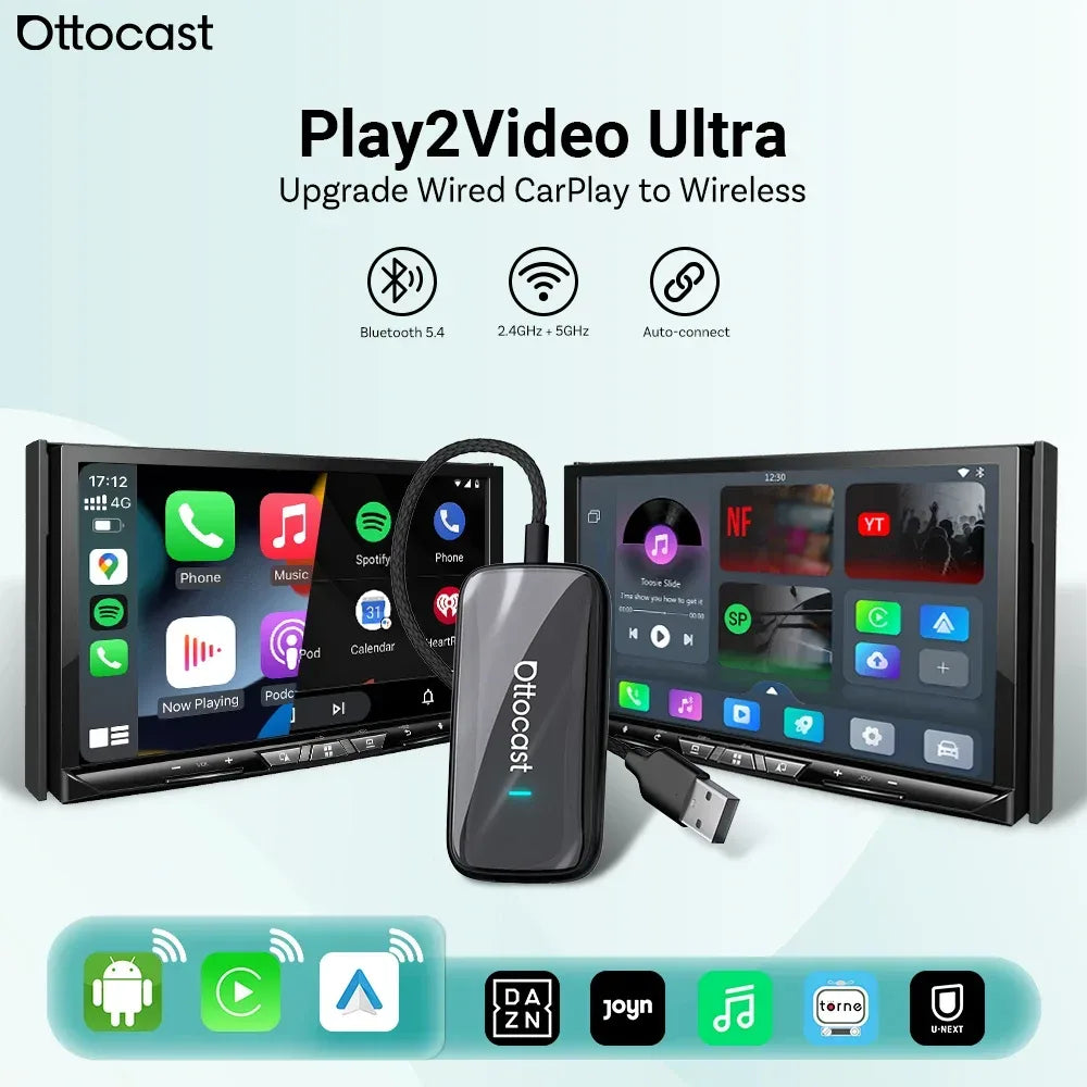 Ottocast Play2Video Ultra Kabellos CarPlay Adapter – SwissGlanzGarage Autopflege Schweiz