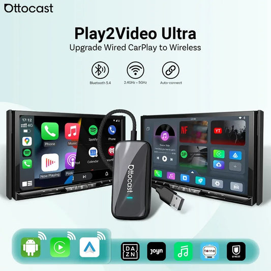 Ottocast Play2Video Ultra Kabellos CarPlay Adapter – SwissGlanzGarage Autopflege Schweiz