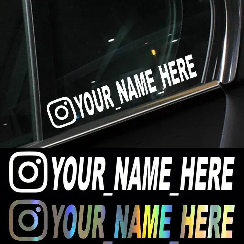 Personalisierte Instagram Auto-Aufkleber – SwissGlanzGarage Autopflege Schweiz
