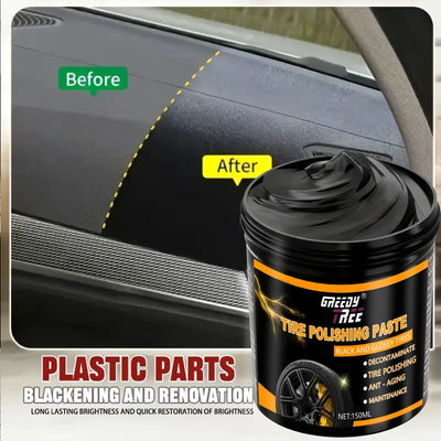 Tire & Kunststoff Restorer Creme Tiefschwarz Glanz – SwissGlanzGarage Autopflege Schweiz