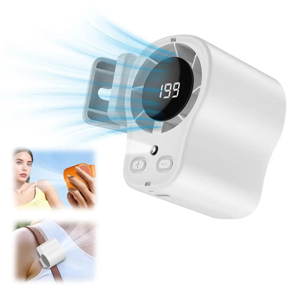 USB Aufladbarer Mini Clip Ventilator mit LED