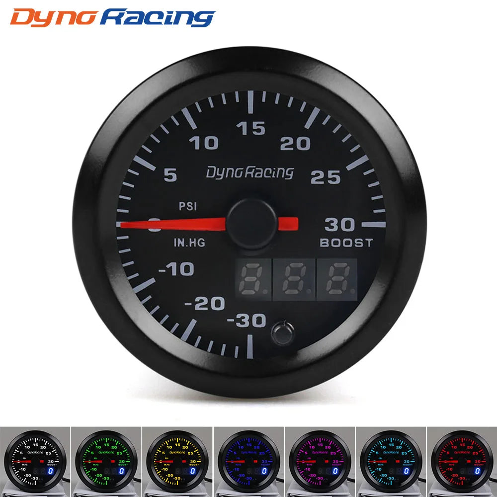 Dynoracing 52mm 7 Farben LED Dual Display