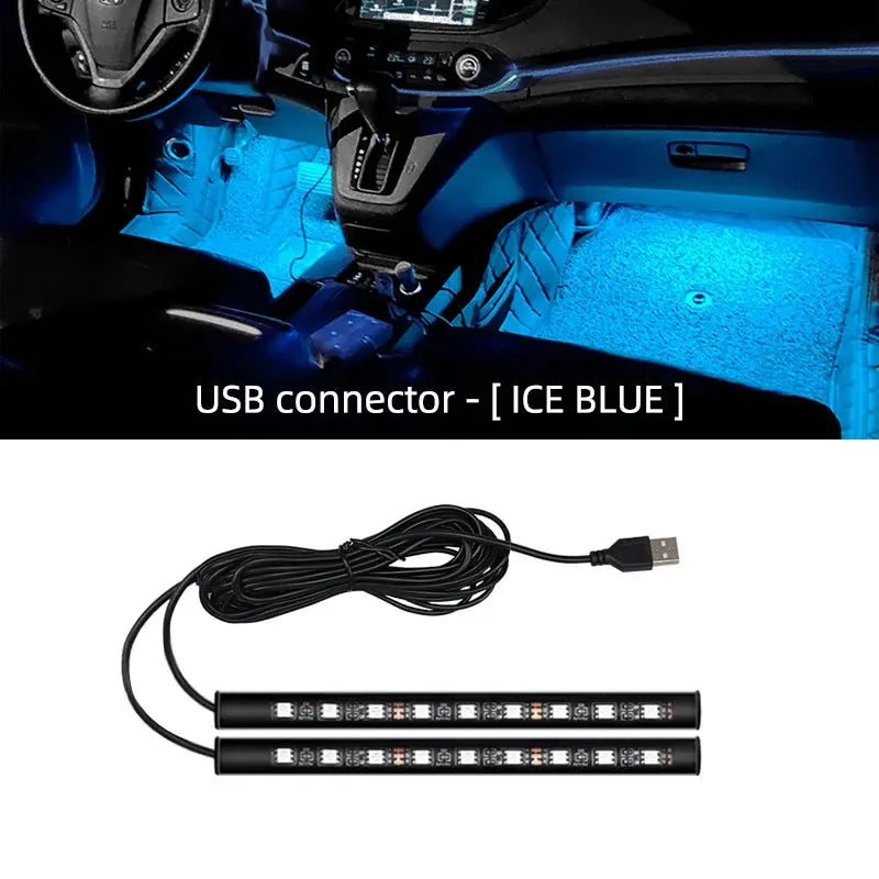 2 in 1 LED Ambiente-Beleuchtung für Auto