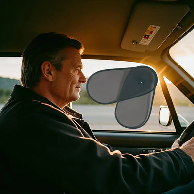 Auto-Sonnenschutz faltbar – ausziehbar – SwissGlanzGarage Autopflege Schweiz