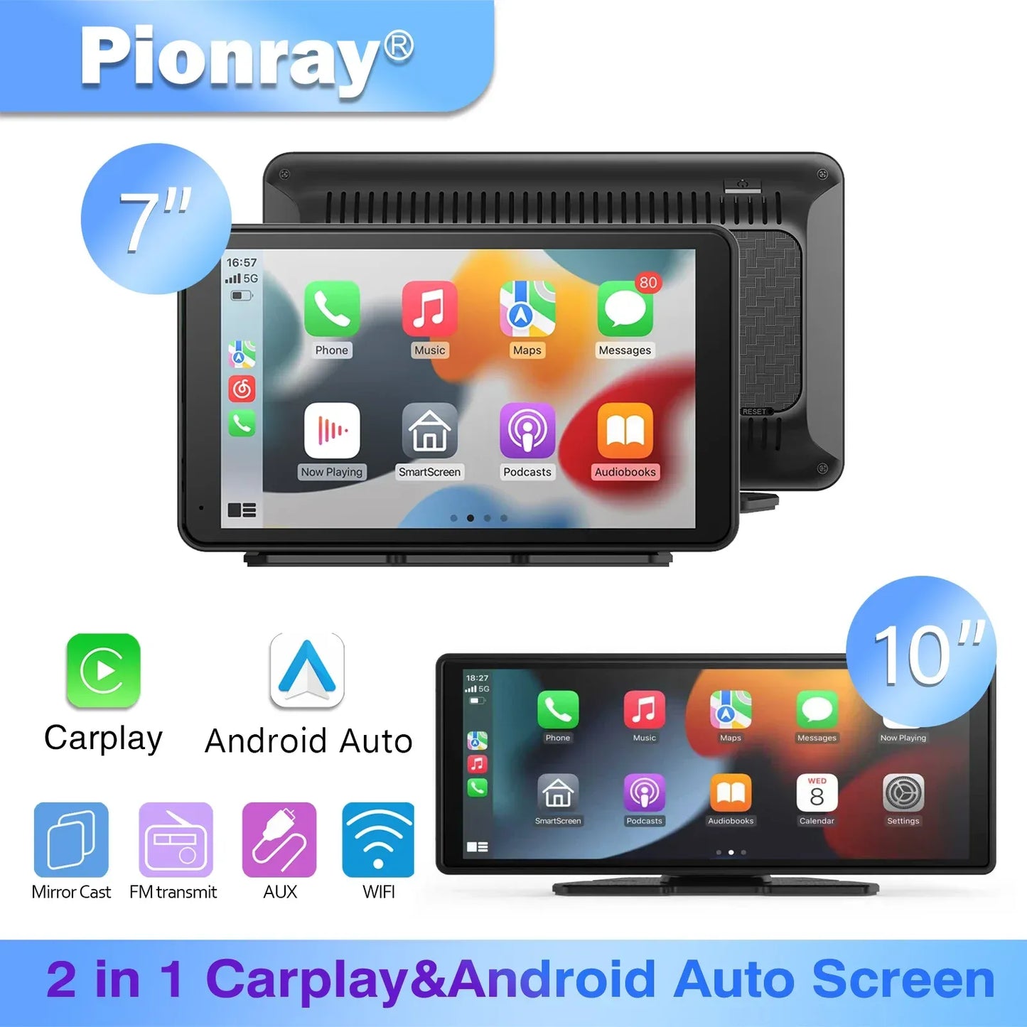Pionray Tragbares 7/10 Zoll CarPlay – SwissGlanzGarage Autopflege Schweiz