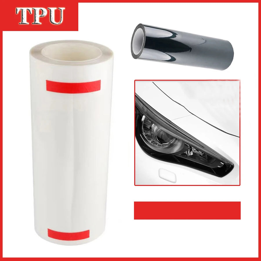 TPU Scheinwerfer-Folie schwarz lila
