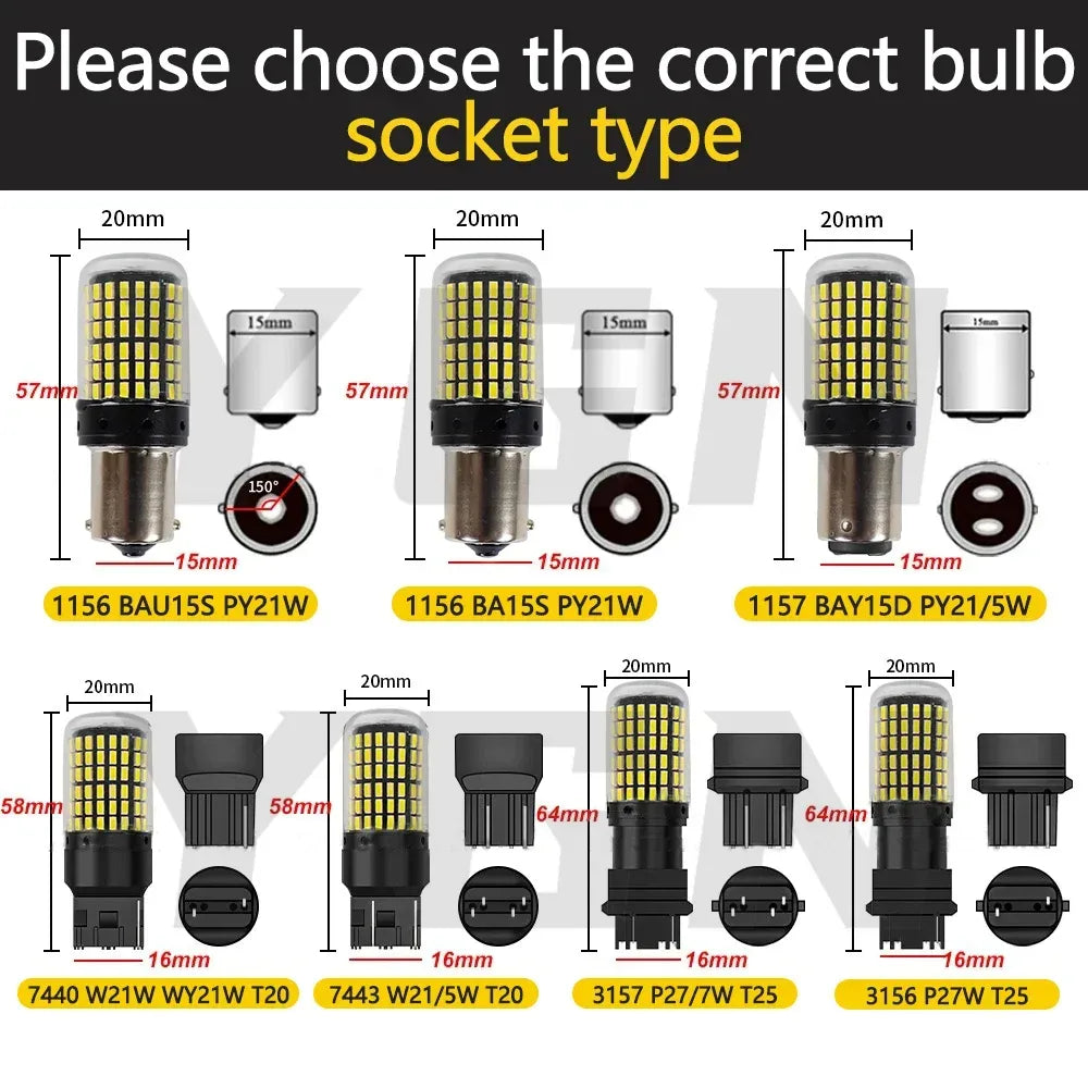 BAU15S PY21W 1156 LED Auto-Birne – SwissGlanzGarage Autopflege Schweiz