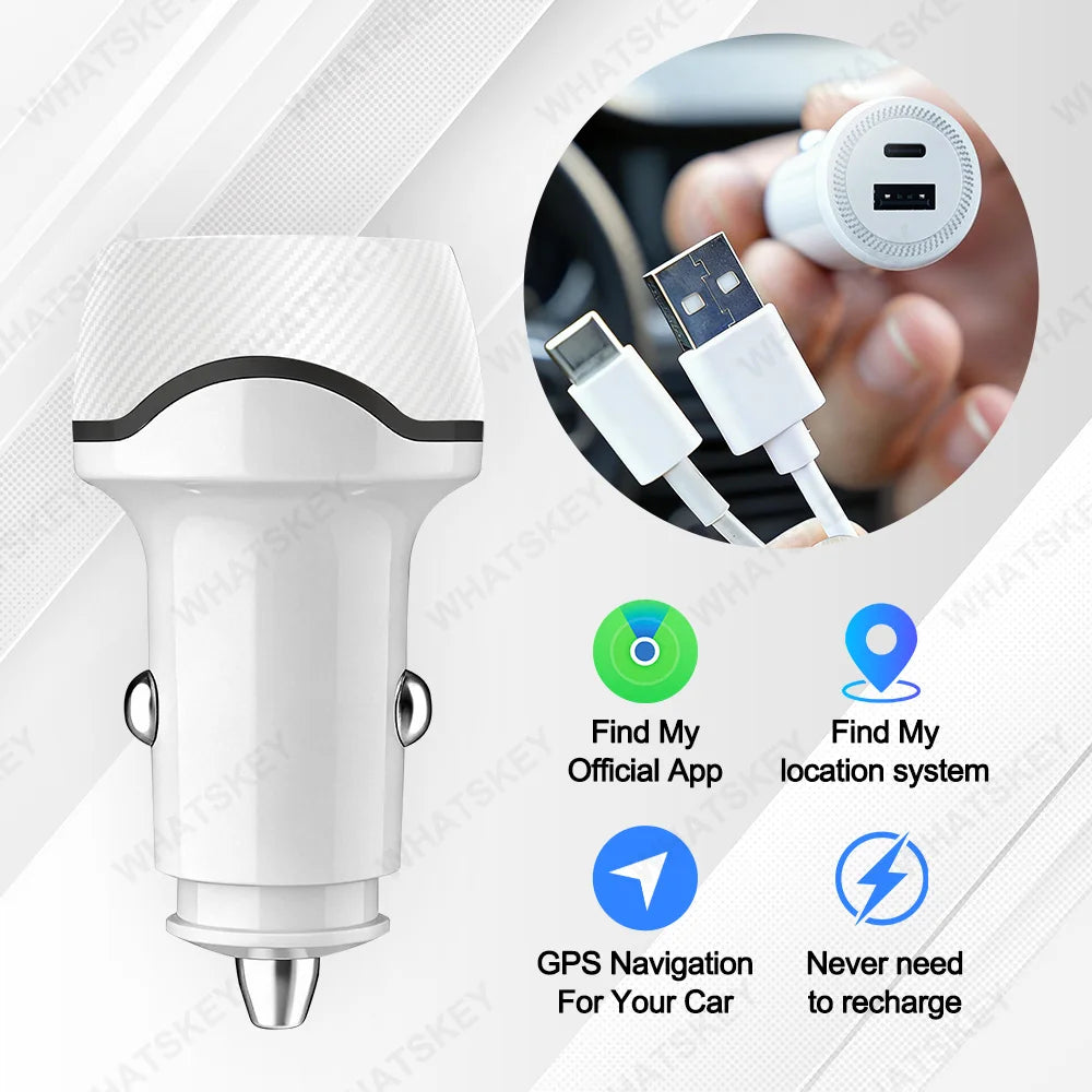 20W USB Auto-Ladegerät mit GPS-Tracker