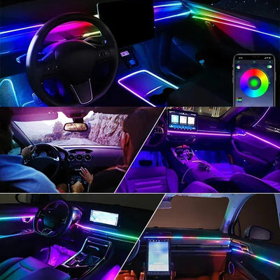 22 in 1 Auto LED Ambient Lampen Set – SwissGlanzGarage Autopflege Schweiz