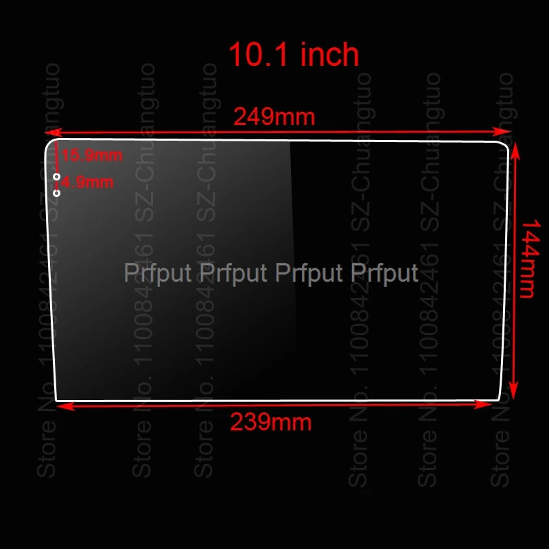 9" PET Schutzfolie für TEYES CC2 CC2L Spro 2 DIN