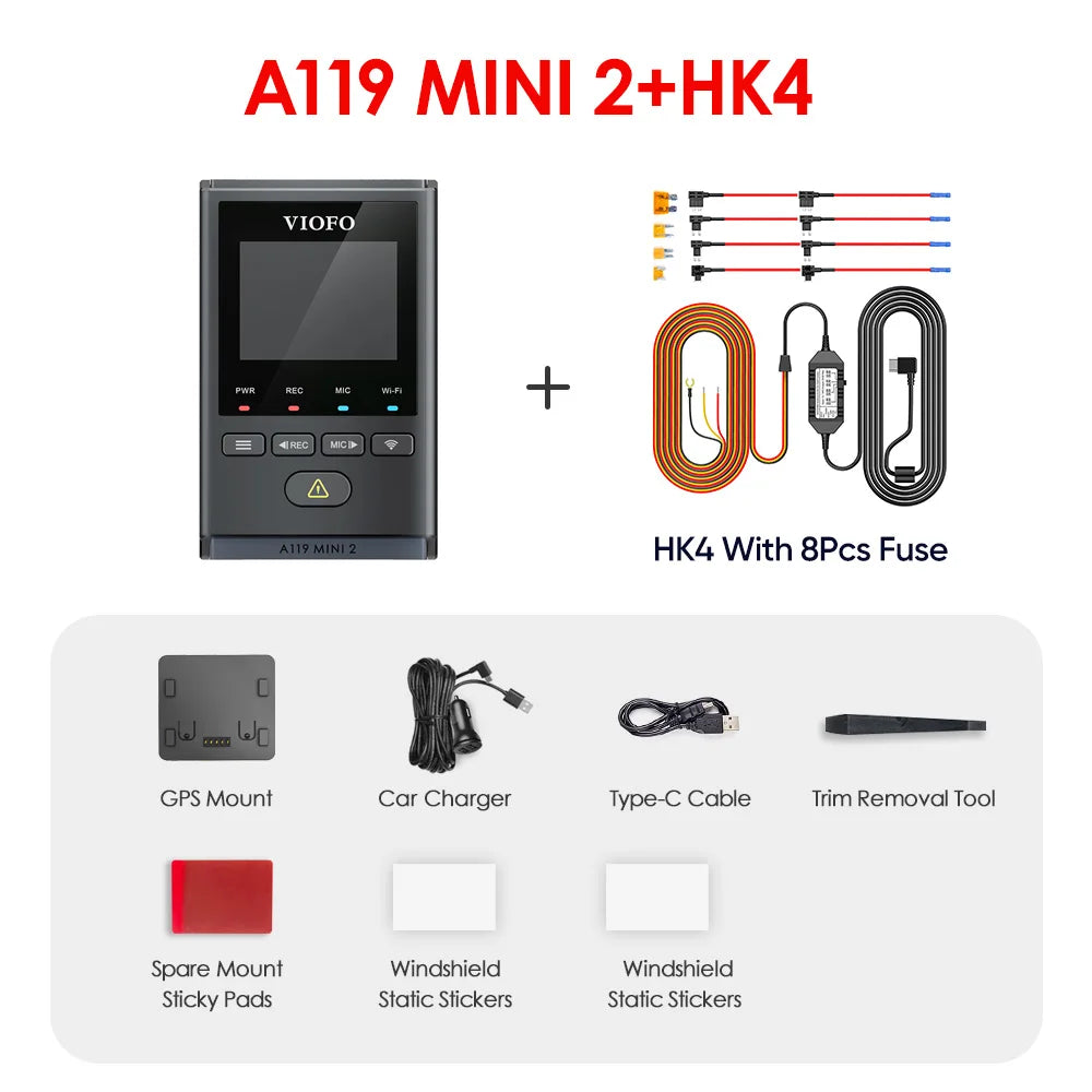 VIOFO A119MINI-2 Dash Cam 2K 60FPS