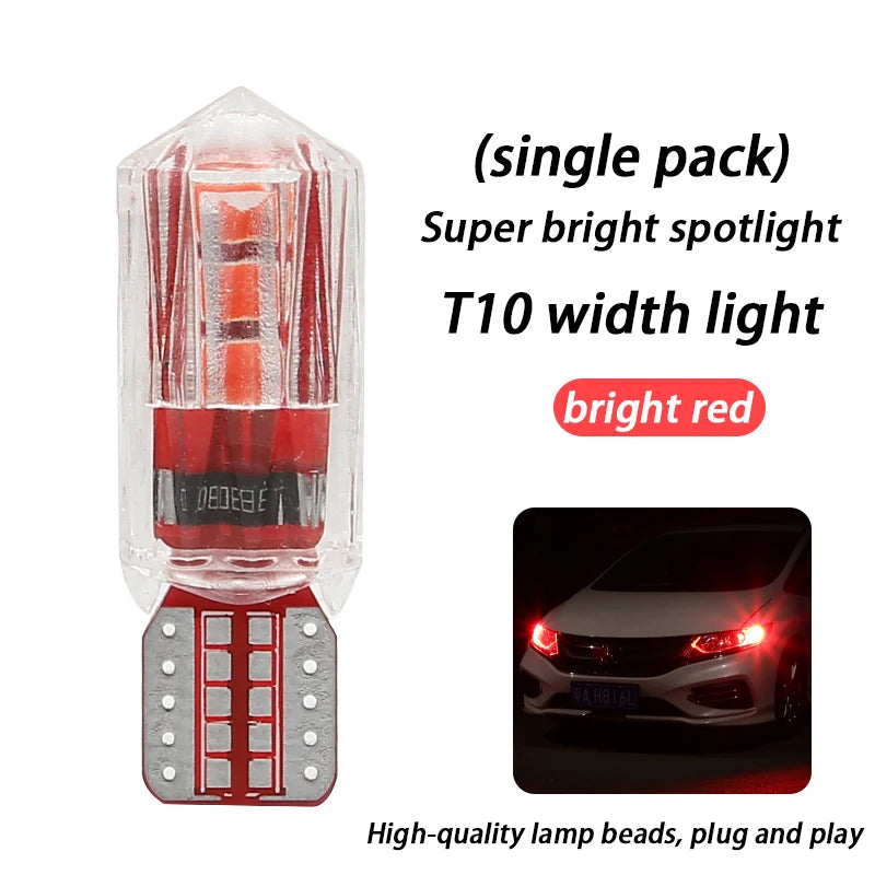 T10 LED Lampe Rot 12V 2er Set