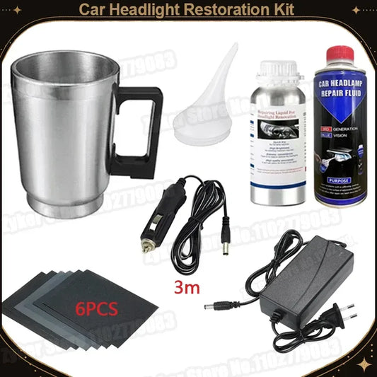 Auto Headlight Repair Fluid Set – SwissGlanzGarage Autopflege Schweiz